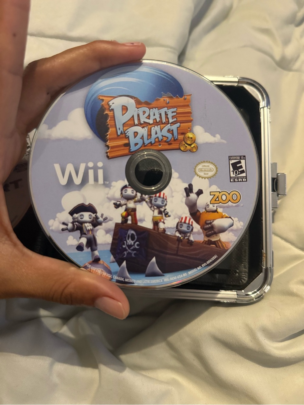 💛 3 for $15 💛 Pirate Blast Wii Game Disc - Light Blue Artwork